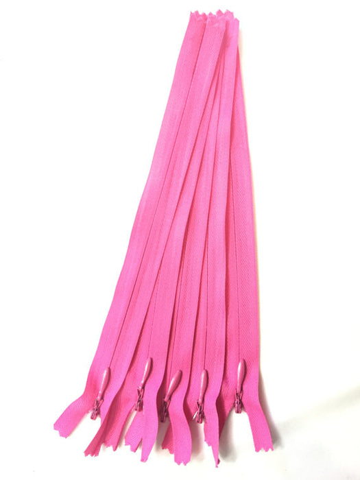 Hot Pink Invisible Zippers 12 Inches Color 516