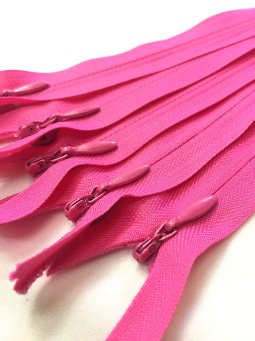 Hot Pink Invisible Zippers 12 Inches Color 516
