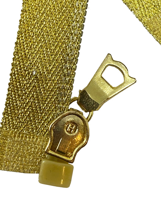 Metallic Gold 5MM Jacket Coil Zippers 22, 24, 26 inches Open Bottom