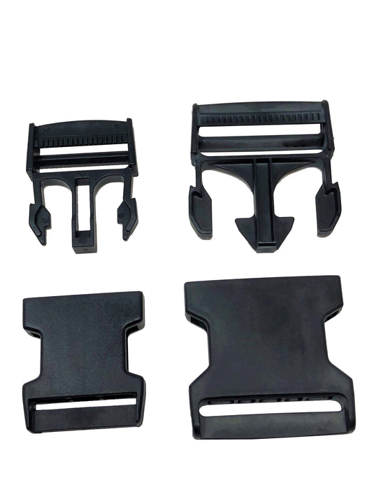 Black Plastic Buckles 1.5 Inch or 2 Inch with Side Release