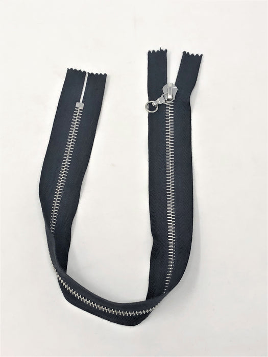 Black Riri Purse Zipper Closed Bottom, Non-Separating 6MM 15 inches for Purses, Bags, Backpacks. Accessories, and More - ZipUpZipper