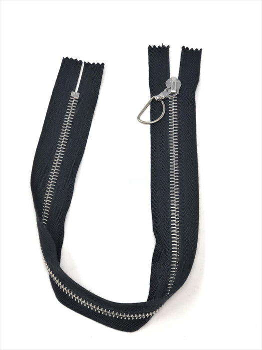 Black Riri Purse Zipper Closed Bottom, Non-Separating 6MM 15 inches for Purses, Bags, Backpacks. Accessories, and More - ZipUpZipper