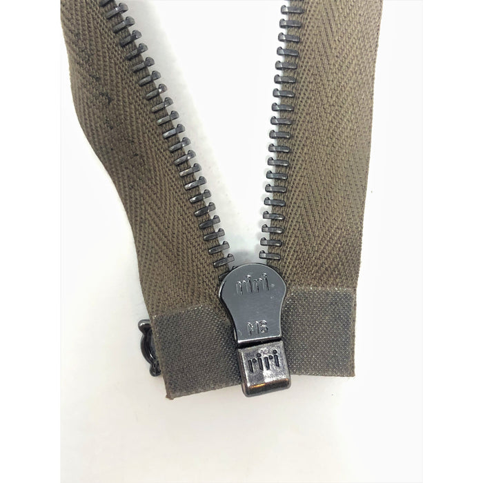 Dark Camel Riri Jacket Zipper Open Bottom, Separating 6MM -Choose Length- for Jackets, Coats, Outerwear, Sportswear, Leatherwork and More