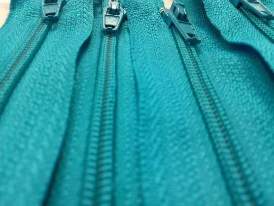 Teal #370 Generic Nylon Zippers 12-22 Inches #3 Coil Closed Bottom - ZipUpZipper