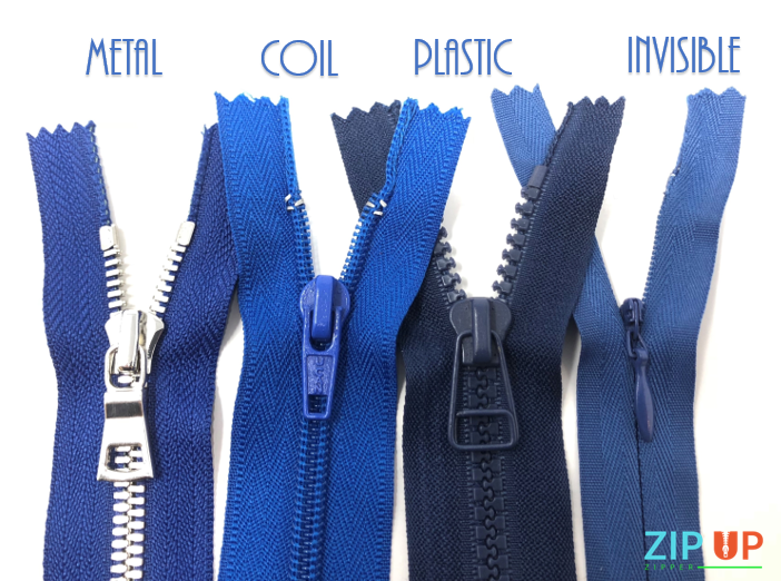 The Different Zipper Types: Metal, Coil, Plastic Molded, Invisible, and How To DIY Shorten