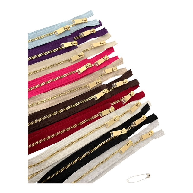 Shiny 5MM Two-Way Separating Open Bottom Zipper, Assorted Colors | 36 Inch Length