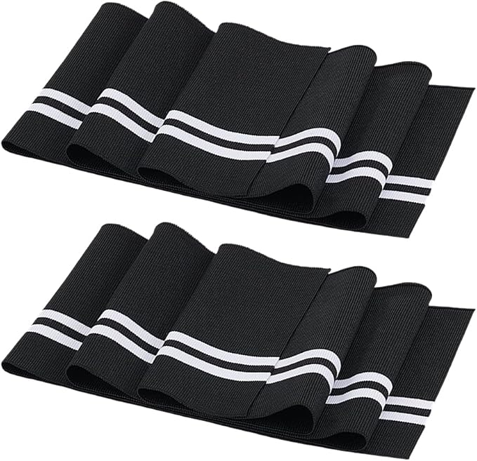 2x1 Striped Rib Knit Fabric, Ribbing for Cuffs, Collars, Waistbands,