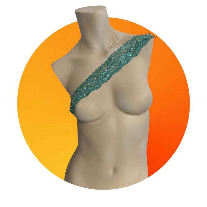 2 Yard Lace 2 inch wide with sequence green color