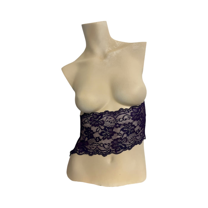 1 yard black stretch lace 5"