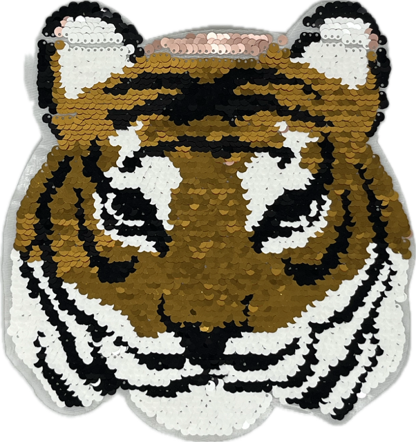 Tiger Patch sequence Iron on 9inch diameter