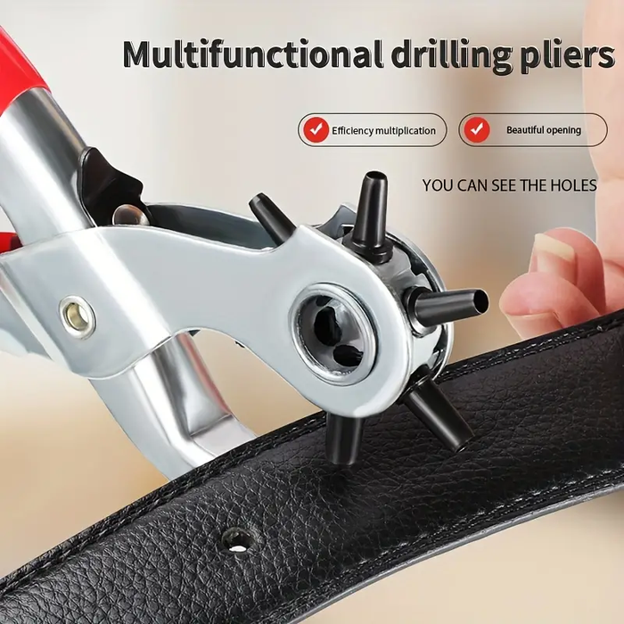 Leathercraft Hand Tool Kit: Professional Hole Punch Plier Set for Punching Eyelets, Setting Machine Bags &amp; Crafting Watchbands&nbsp;