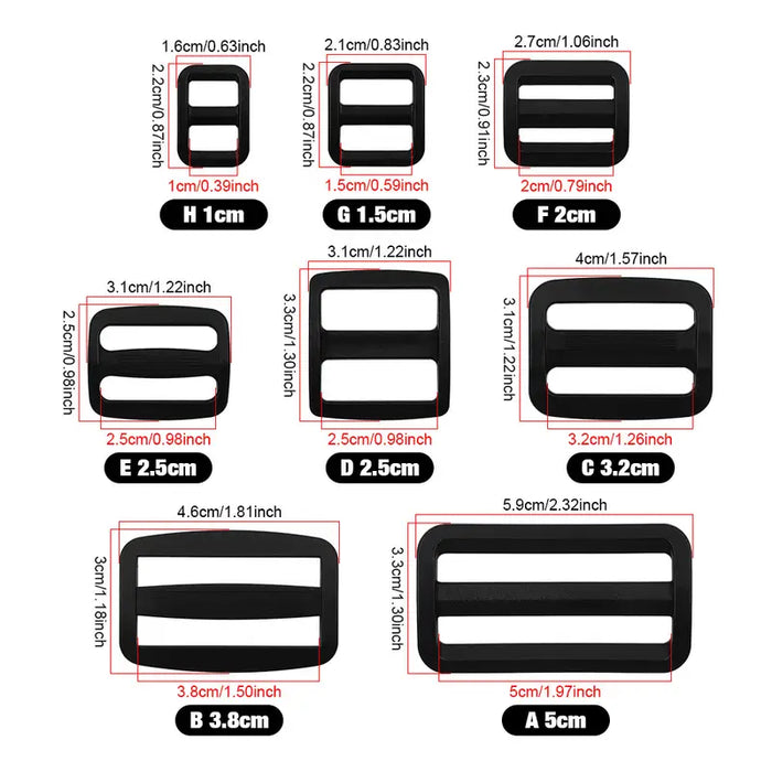 Plastic buckles 1.1/4" for Bag Pack and more