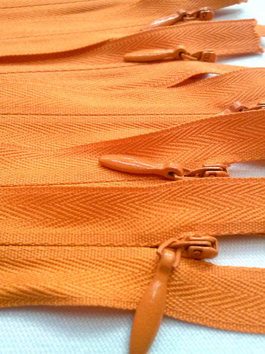 Orange Invisible Zippers 12 Inches Color 234 - ZipUpZipper