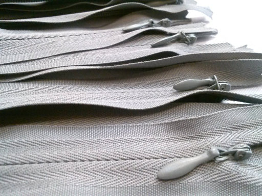 Light Grey Invisible Zippers 14 Inches Color 135 - ZipUpZipper