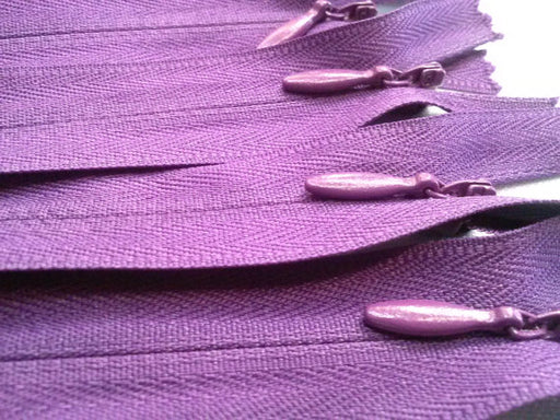 Purple Invisible Zippers 13 Inches Color 526 - ZipUpZipper