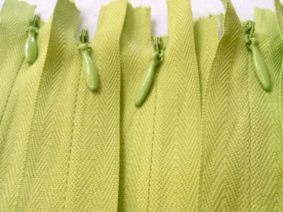 Wholesale Light Green Invisible Zippers Color 874 - Choose Length - - ZipUpZipper
