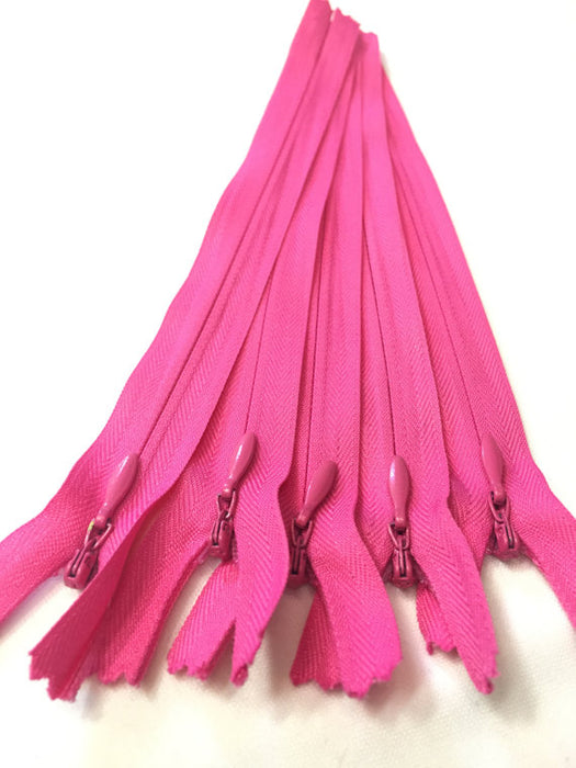 Wholesale Hot Pink Invisible Zippers Color 354 - Choose Length - - ZipUpZipper
