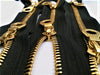Black Riri Gold Plated Jacket Zipper 6MM Two Way SEPARATING 27.5 Inches - ZipUpZipper
