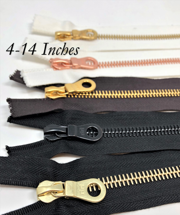 Riri 8MM Closed Bottom Zipper 6-20 inches -Choose Your Color- Choose Your Length-