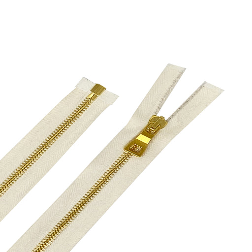 Solid Brass Heavy-Duty Chaps Metal Separating Zippers by YKK(R)