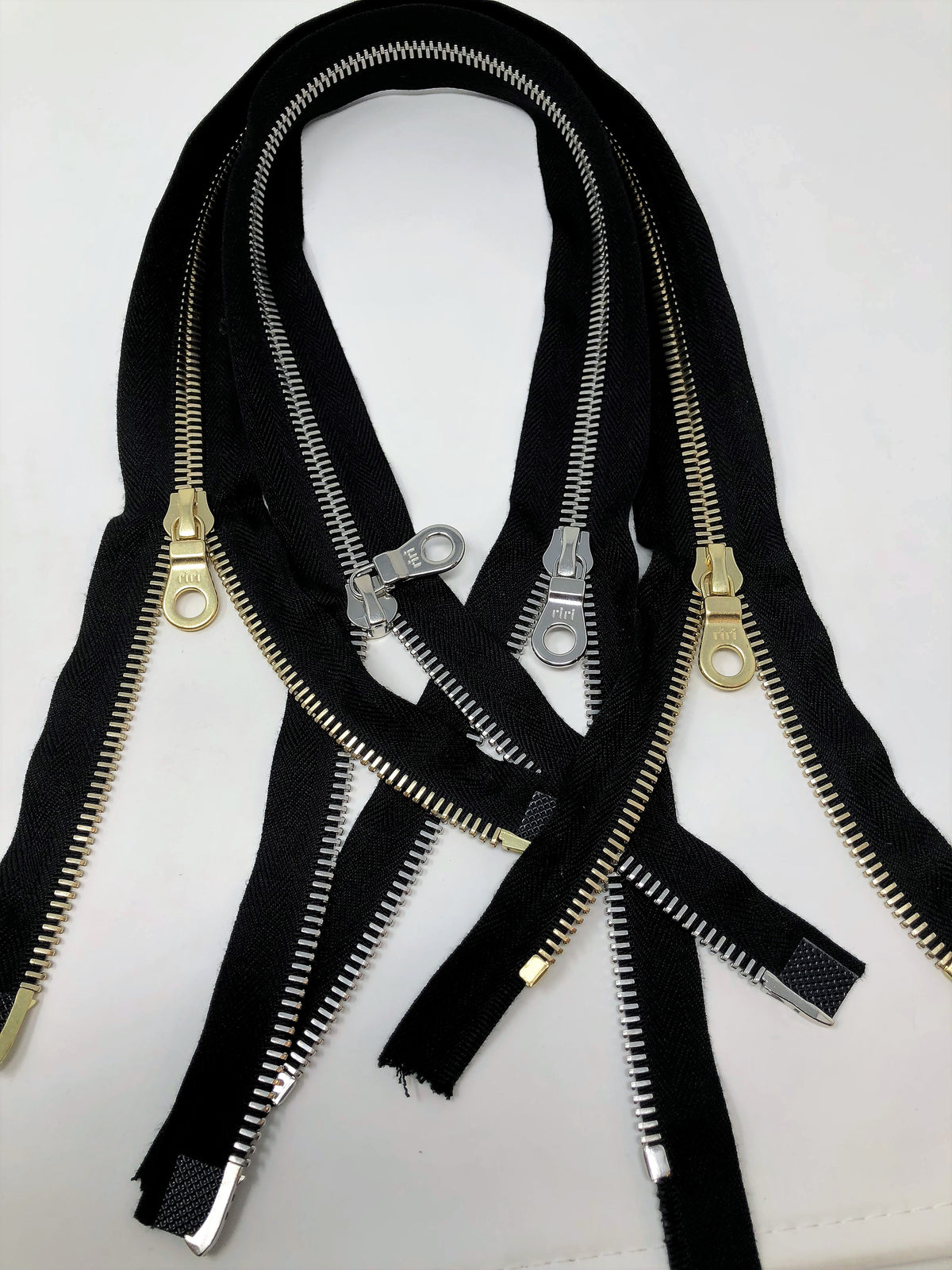 Two Way Nickel Zipper Size #5: Black