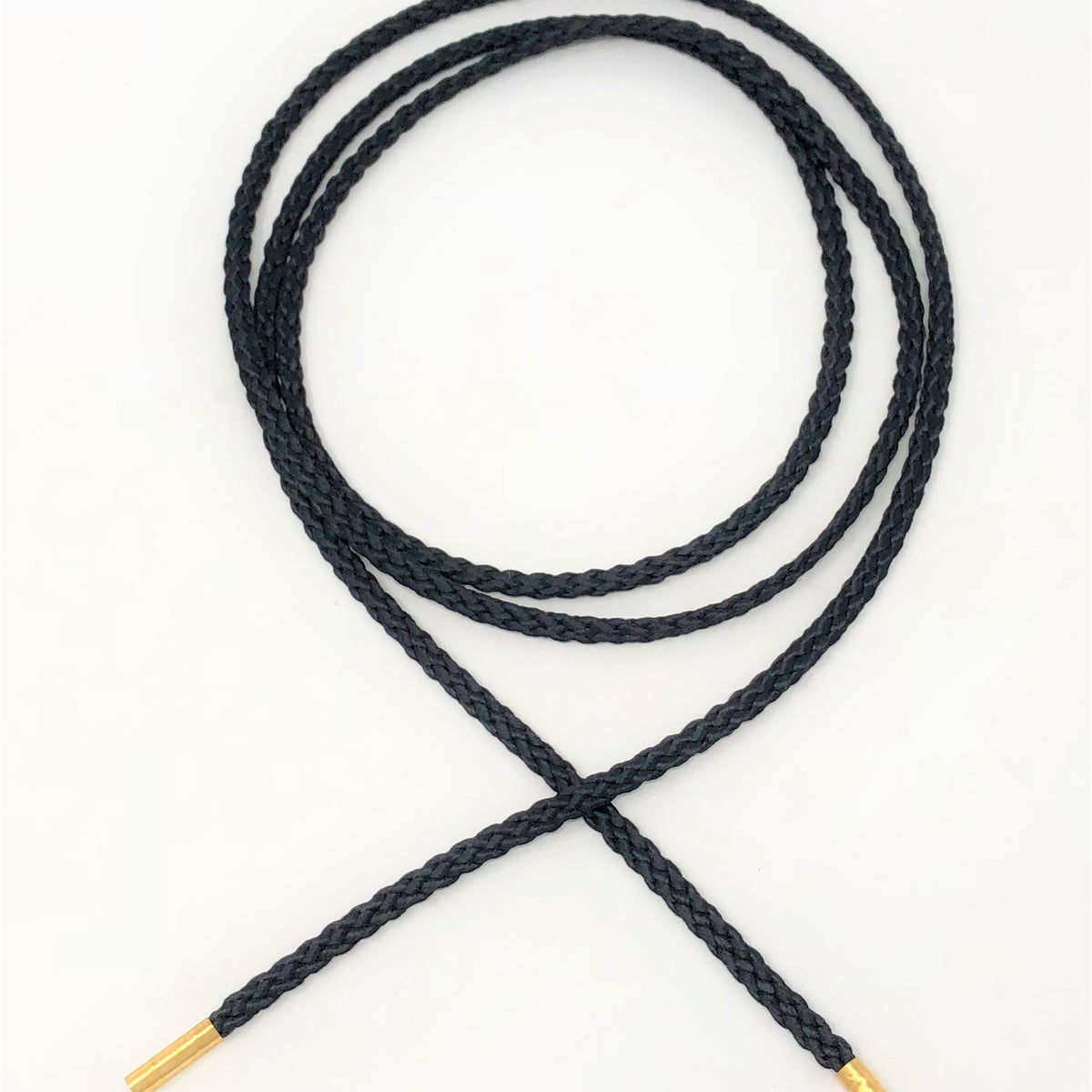 Wholesale Black Flat Cotton Drawstring Cord Silver Round Metal Tip —  ZipUpZipper