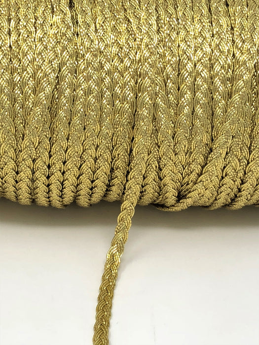 Meeka Flat-Back Gold Pearl Trim 1/2 - Gold (Sold by the Yard) - Trims By  The Yard