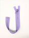Purple Rhinestone Jacket Zipper 12 inches Plastic Molded 5MM Separating - ZipUpZipper