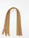 Wholesale Beige Glossy One-Way Jacket Zipper 5MM OR 8MM Rose Gold Teeth Separating - Choose Length - - ZipUpZipper