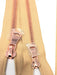 Wholesale Beige Glossy One-Way Jacket Zipper 5MM OR 8MM Rose Gold Teeth Separating - Choose Length - - ZipUpZipper