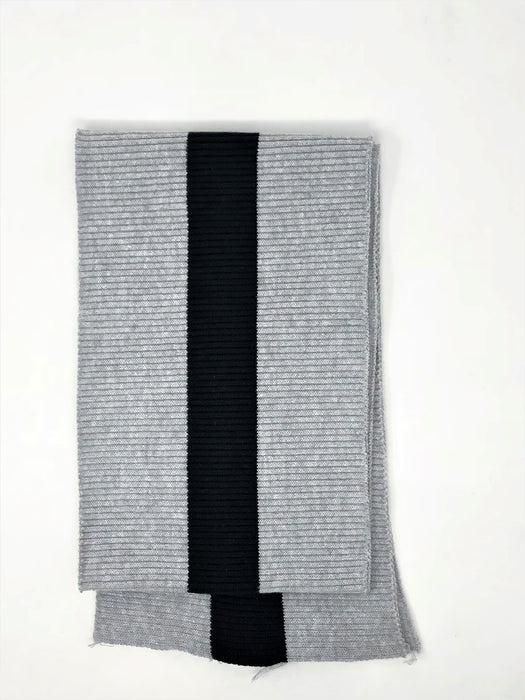 Wholesale Rib Knit Fabric Grey / Black Stripe - ZipUpZipper
