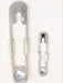 Diamond Silver Clothespin Key Chain Hook Small or XXL - ZipUpZipper