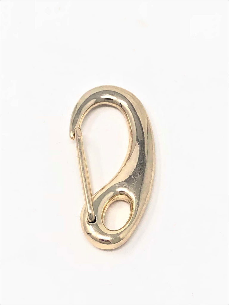 Curved Hook Clasp in Brass 2 Inches