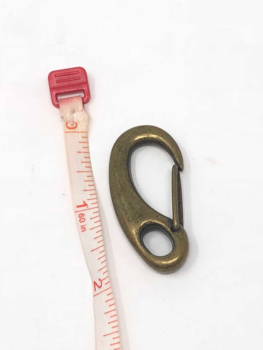 Curved Hook Clasp in Antique Brass 2 Inches - ZipUpZipper