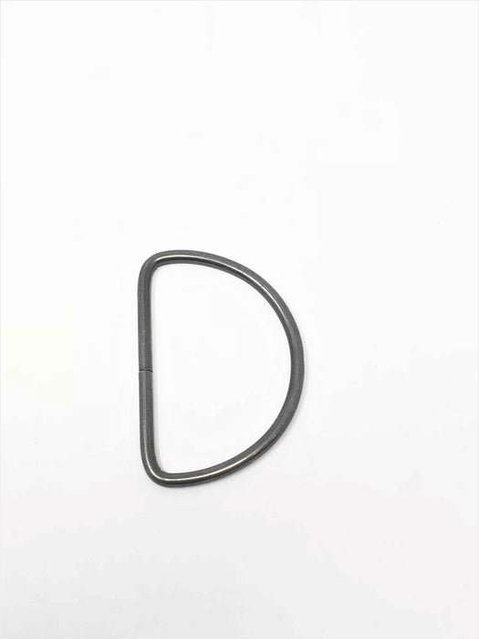 Metal D Ring 2"  Antique Nickel Plated Loop Ring - ZipUpZipper
