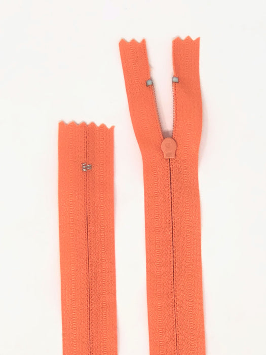 Bright Orange #P523 Generic Nylon Zipper 12-22 Inches #3 Closed -Wholesale-