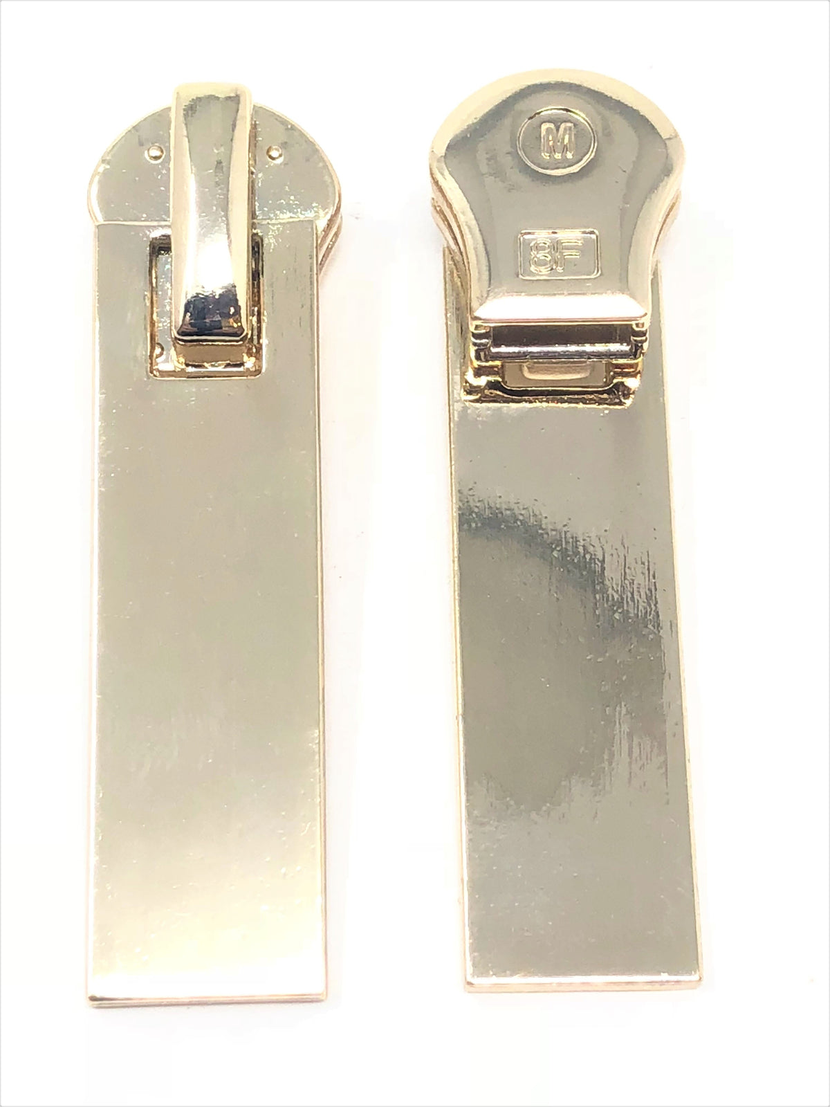 Rectangle Zip Puller Rectangular Brass Zipper Puller – 8mm — ZipUpZipper