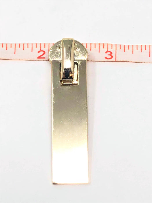 Rectangle Zip Puller Rectangular Brass Zipper Puller – 8mm — ZipUpZipper
