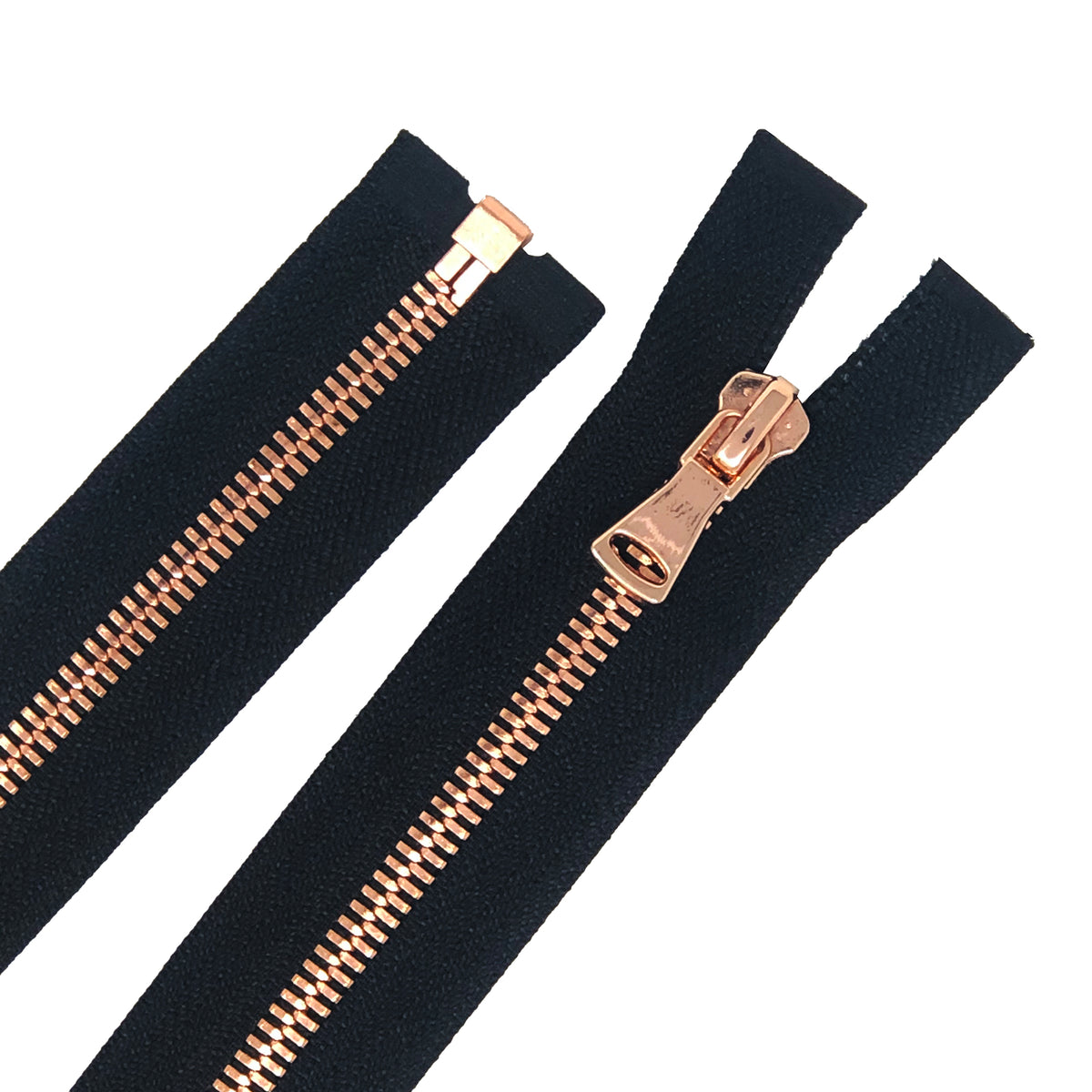 24 Colors Gold Teeth Zippers, Two Ways Metal Zippers for Jackets & Chaps 5  BRASS Separating Select Color and Length 