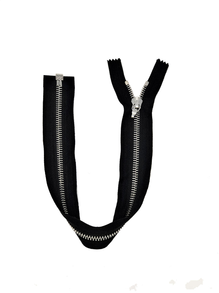 Black Riri Jacket Zipper 6mm Open Bottom, Separating — ZipUpZipper