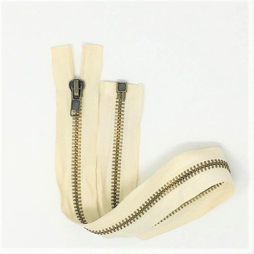 Brass Zipper Metal Zipper Locking Zipper Zippers For Jackets 36 Inch Long  Zipp